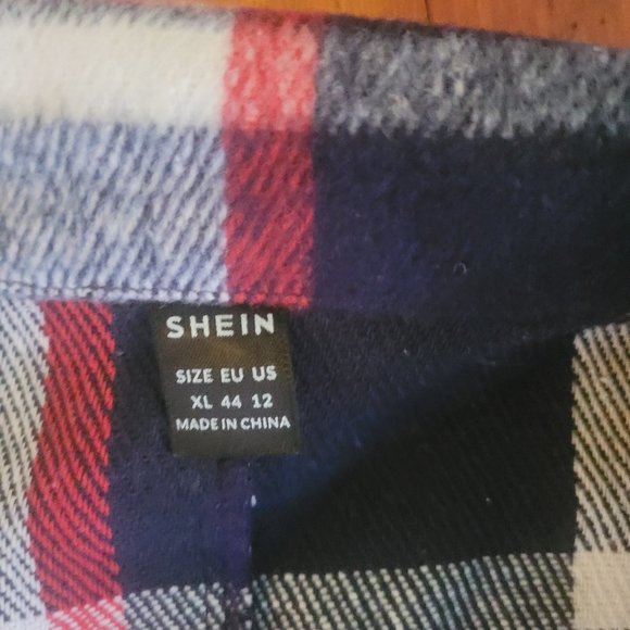 Plaid Red Blue Vest sz XL - Picture 8 of 11